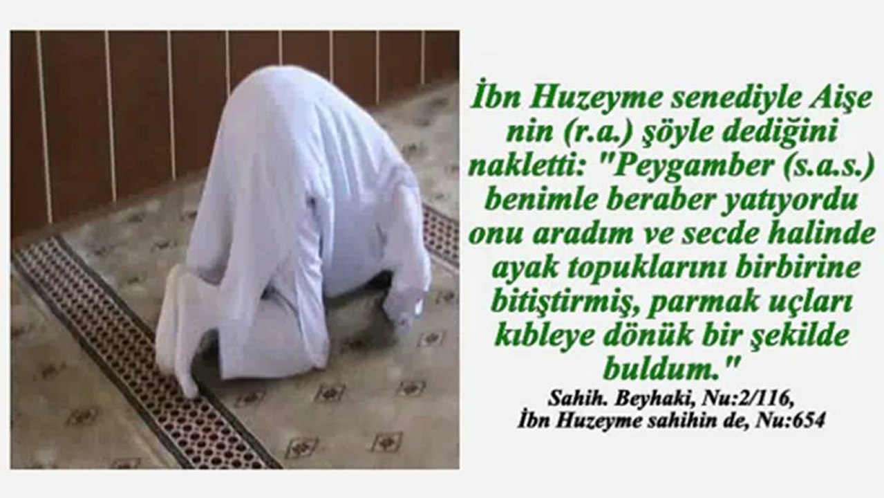 Secde de ayakların durumu