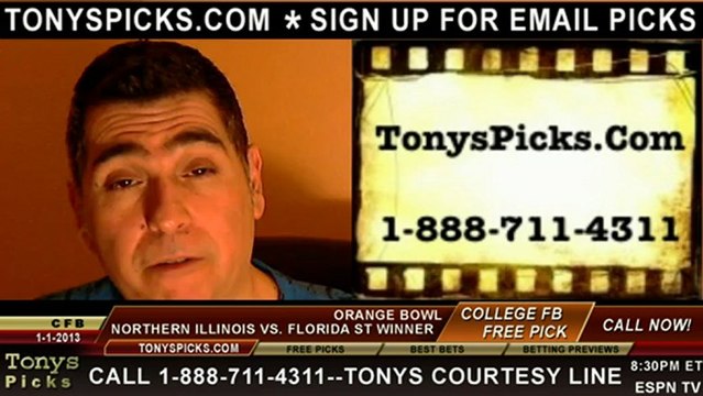 Florida St Seminoles versus Northern Illinois Huskies Pick Prediction Orange Bowl NCAA College Football Odds Preview 1-1-2013