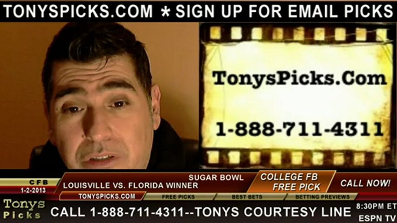 Florida Gators versus Louisville Cardinals Pick Prediction Sugar Bowl NCAA College Football Preview 1-2-2013