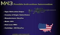 MW3 Guns - Possible bolt-action snipers - *INTERVENTION* (MW3 Weapons/ MW3 Snipers)