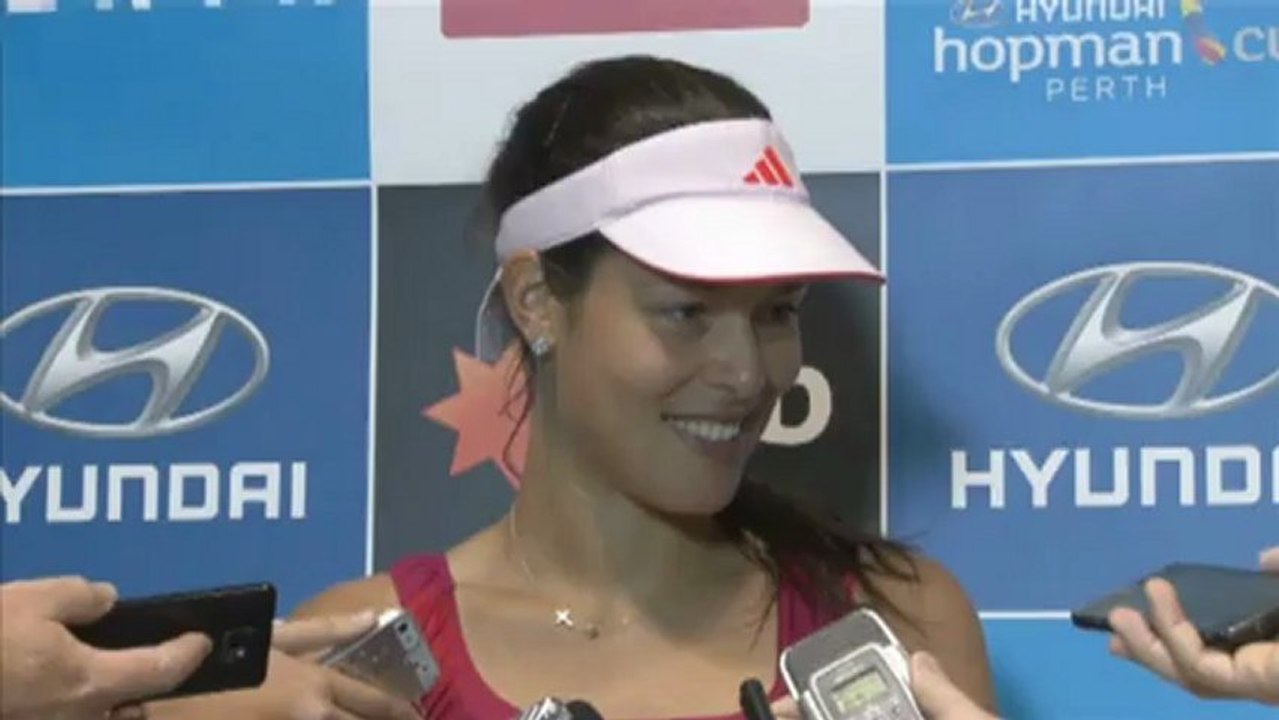 Hopman Cup: Ivanovic: 'Die harte Arbeit lohnt sich'