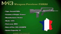 MW3 Guns - FAMAS (MW3 Weapons previews Part 13)