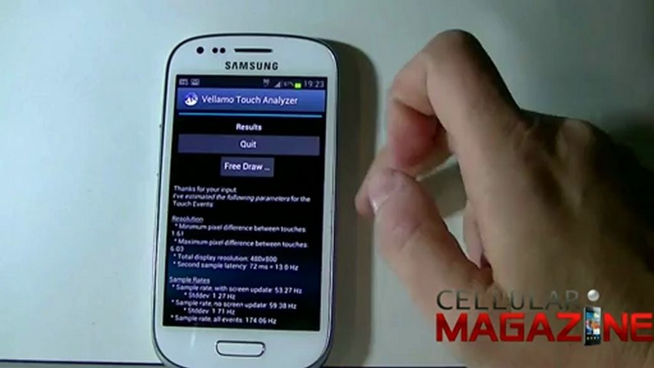 Vellamo su Galaxy S3  Mini