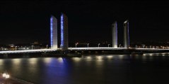 TimeLapse - Mise en Lumière du Pont Jacques Chaban-Delmas 31-12-2012