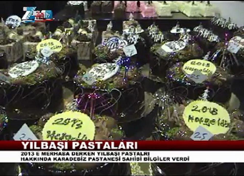 Zilede yılbaşı pastaları