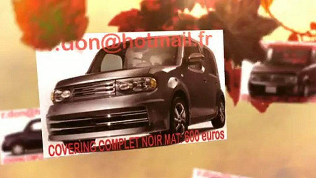 Nissan CUBE, Nissan CUBE, essai video Nissan CUBE, covering Nissan CUBE, Nissan CUBE peinture noir mat