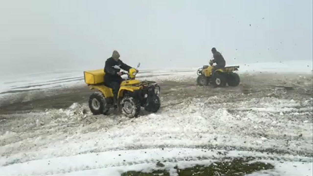 Kuzuluk Atv Offroad Team Yukiciler karda oyun.