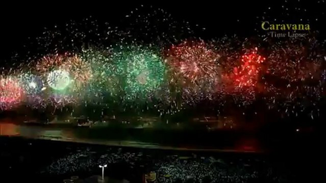Réveillon de Copacabana los 2013. Veja uma Queima de fogos Completa