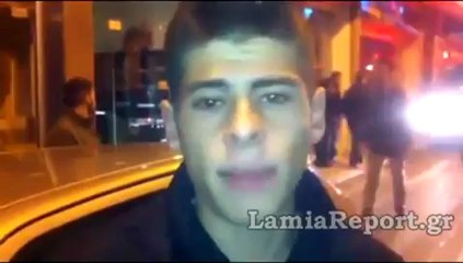 Ανατροπή αυτοκινήτου στο κέντρο της Λαμίας