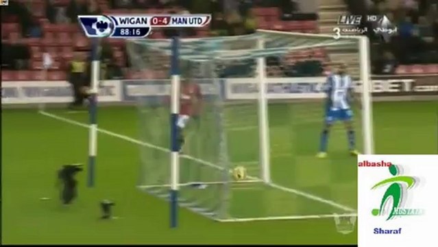 هدف مان يونايتد الرابع أمام ويجان فان بيرسى 1_1_2013
