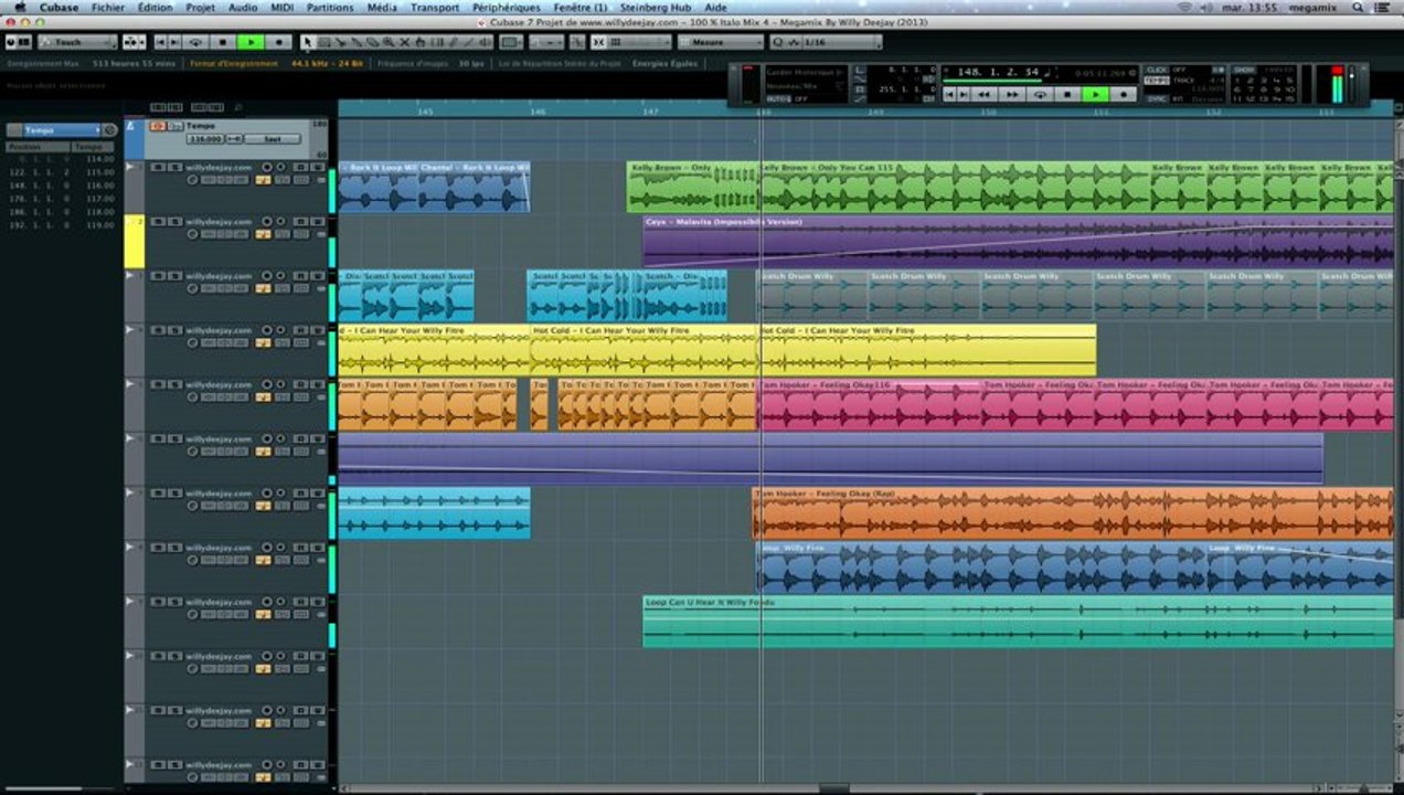 100 % Italo Mix 4 - Megamix By Willy Deejay & Danymix (2013) By Cubase 7