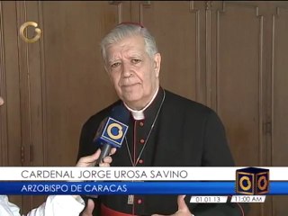Cardenal Urosa: Incertidumbre sobre la salud de Chávez se disipará el 10 de enero