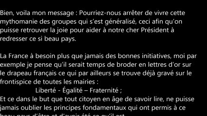 Lettre ouverte aux citoyens français