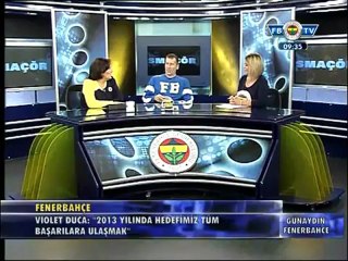 28 Aralık 2012 Violet Duca Smaçör Programına Katıldı