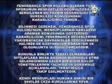 28 Aralık 2012 Fenerbahçe Spor Kulübü'nden Zorunlu Açıklama Galatasaray'a Cevap