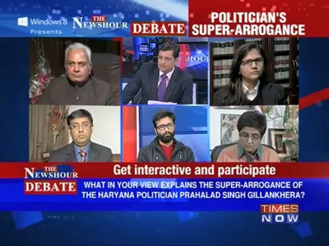 The Newshour Debate: Politician's super-arrogance (Part 1 of 2)