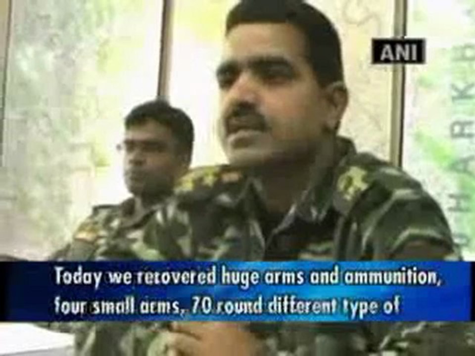 Arms, ammunition recovered from Maoists, 2 arrested in another incident.mp4