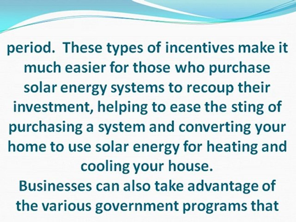 Residential and Business Incentives Make Switching to Solar More Feasible