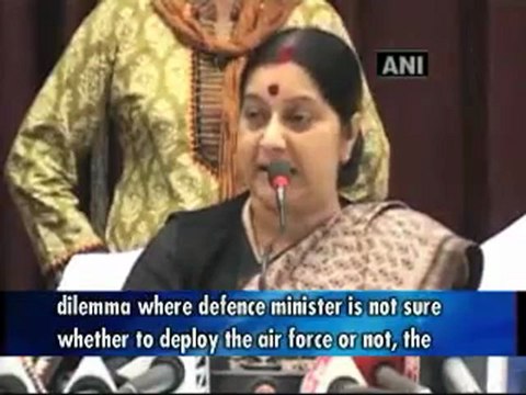 Deploy army in Maoist-hit areas- Sushma Swaraj.mp4