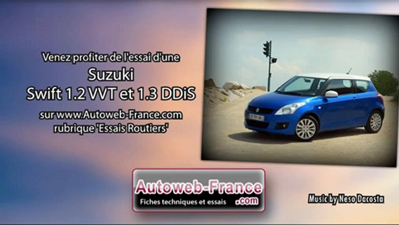 Essai Suzuki Swift 1.2 VVT et 1.3 DDiS - Autoweb-France