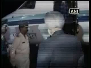 Foreign Minister Pranab Mukherjee arrives in Iran.mp4