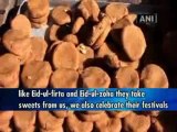 Hindu, Muslims work in tandem to prepare traditional sweets.mp4