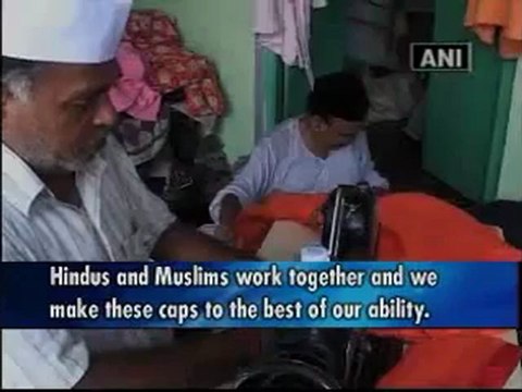 Hindu, Muslims work together to make famous Rampuri caps.mp4