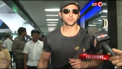 Hrithik Roshan at the Mumbai airport