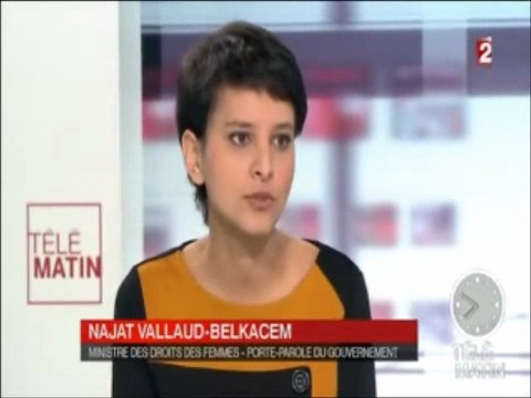 Najat Vallaud-Belkacem invitée des 4 vérités sur France 2