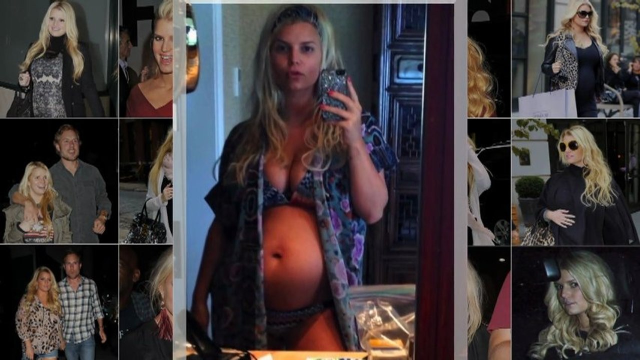 Jessica Simpson's Second Baby Bump Photos [HD]