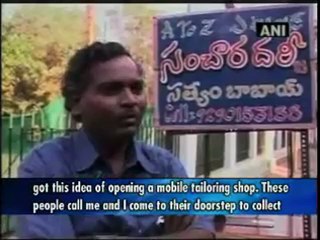Mobile tailor reaches out to customers in Hyderabad.mp4