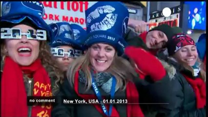 New year's eve kissing in New York - no comment