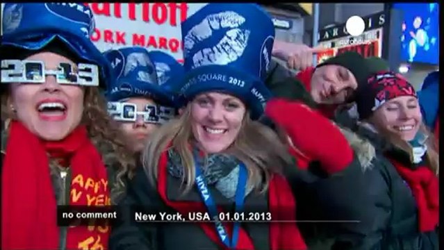Baiser du nouvel an à New York - no comment