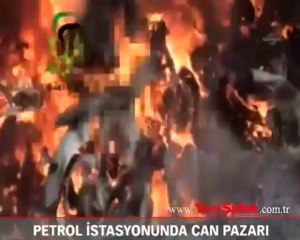 Petrol istasyonunda can pazarı