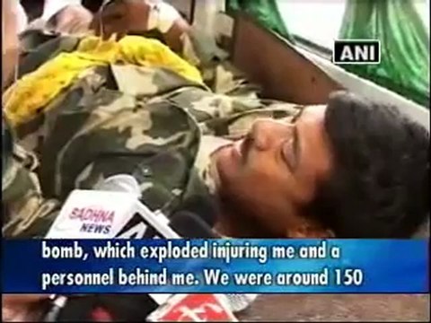 Two injured in a Maoist blast in Chhattisgarh.mp4