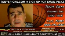 Boston Celtics versus Memphis Grizzlies Pick Prediction NBA Pro Basketball Odds Preview 1-2-2013