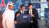 Ligue 1 / PSG - Lucas Moura présenté à la presse