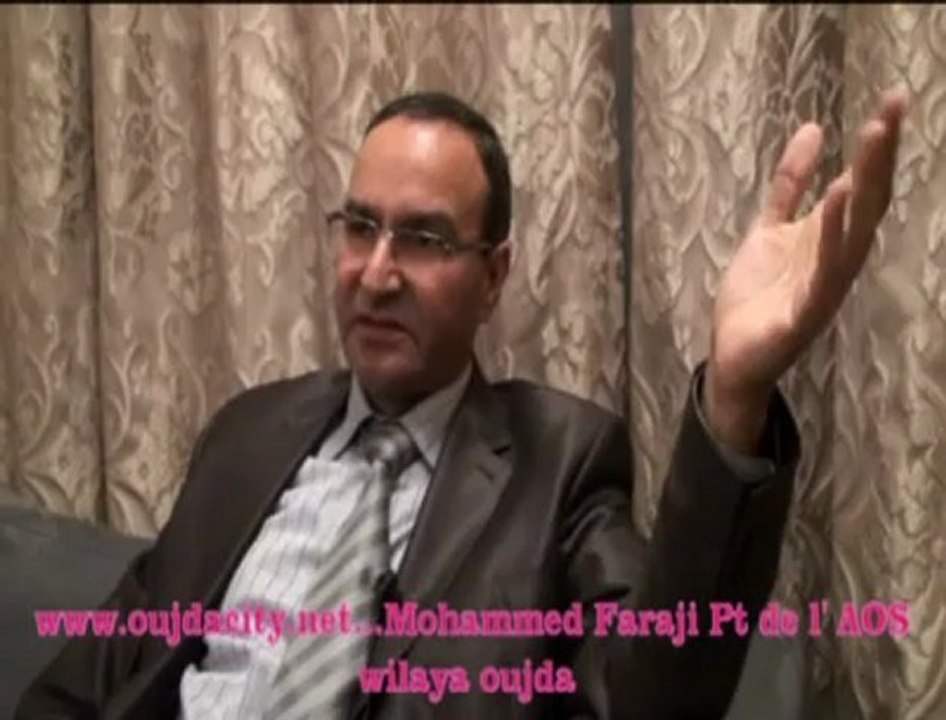 محمد فراجي رئيس جمعية الاعمال الاجتماعية لموظفي ولاية الجهة الشرقية  بوجدة  في شهادة حول شخصية السنة العلامة الدكتور مصطفى بنحمزة