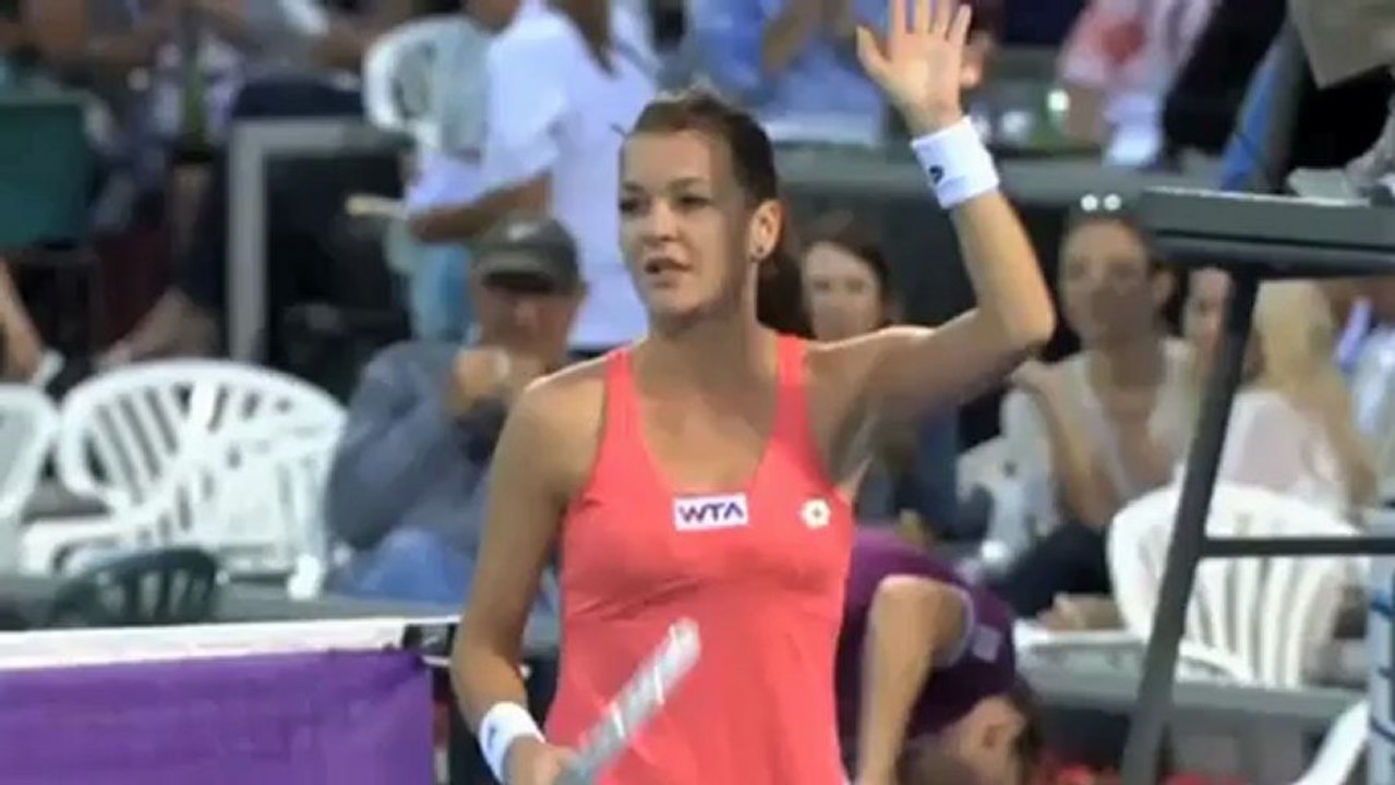 Auckland: Radwanska bläst Halep vom Platz