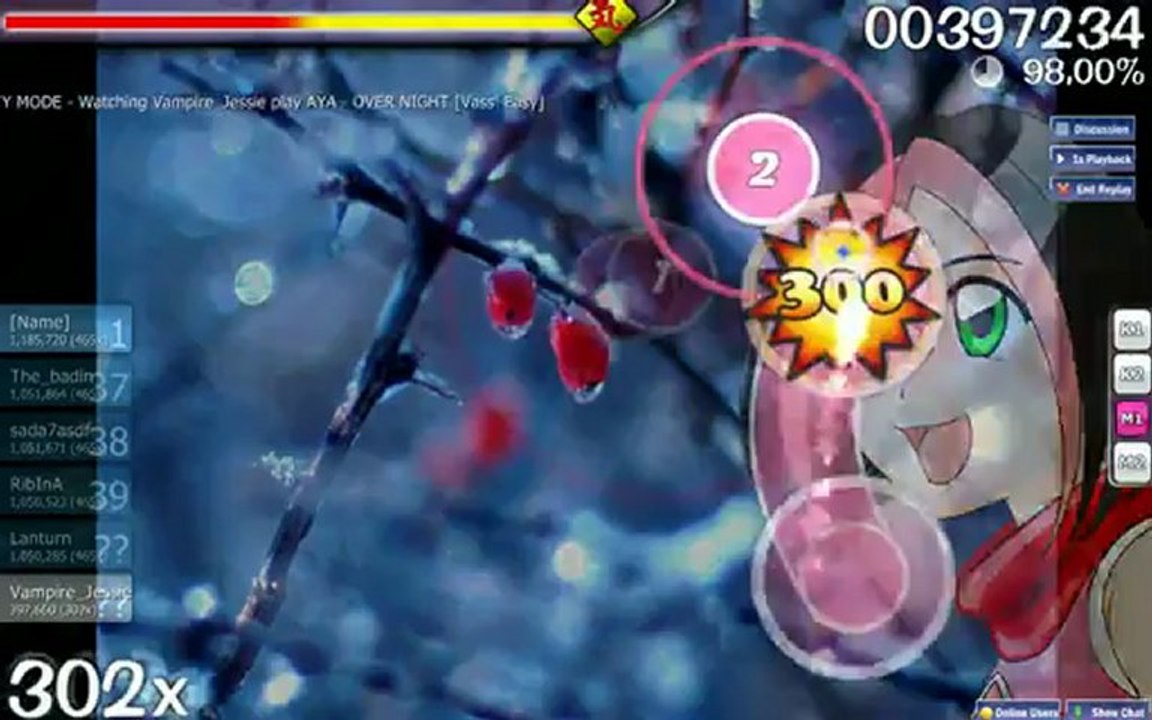 Osu! - Aya - Over Night [Easy]