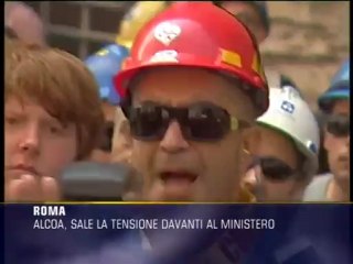 Alcoa, tensione davanti al Ministero