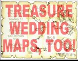 Cartoon Wedding Maps from Daba Designs
