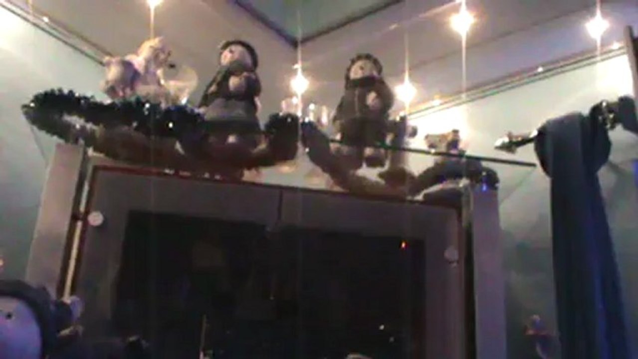 Weihnachten 2012 Die Fellas Hubert und Matthias mit A little Weihnachtsgedichte Weihnachtstisch