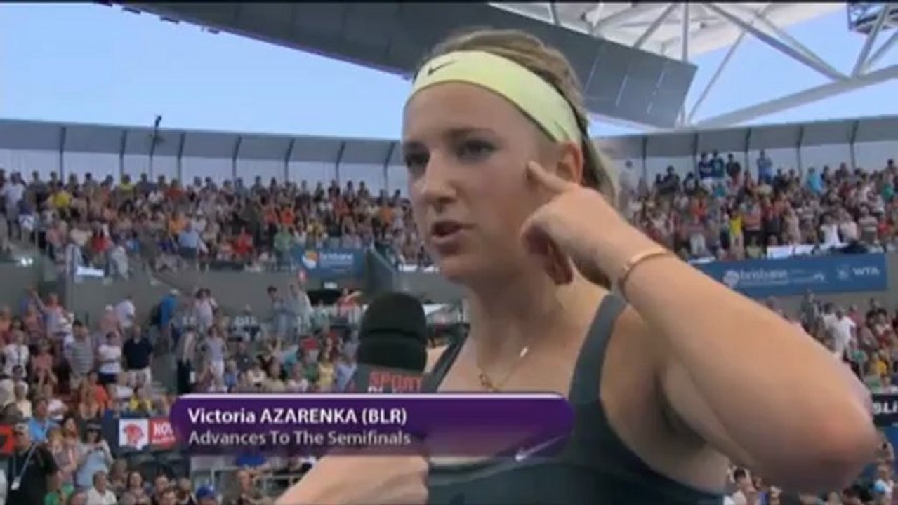 Brisbane: azarenka überrennt pervak: "ich war on fire"