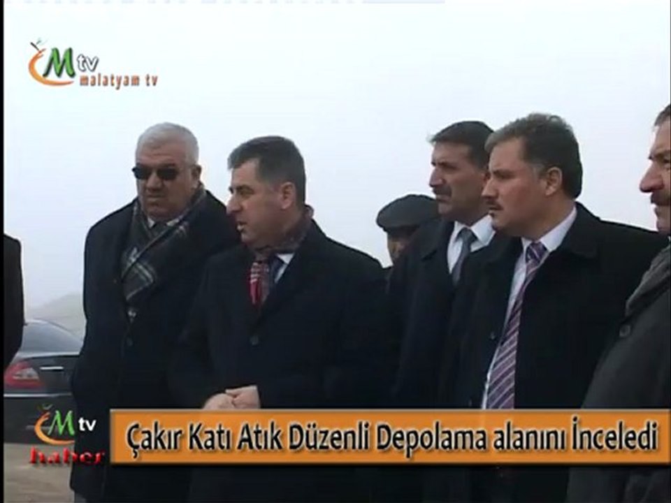 Katı Atık Düzenli Depolama alanı - Başkan Çakır İncelemede Bulundu