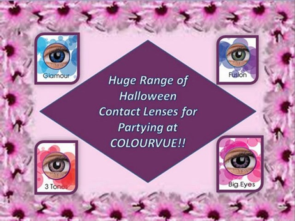Huge Range of Halloween Contact Lenses for Partying at COLOURVUE!!