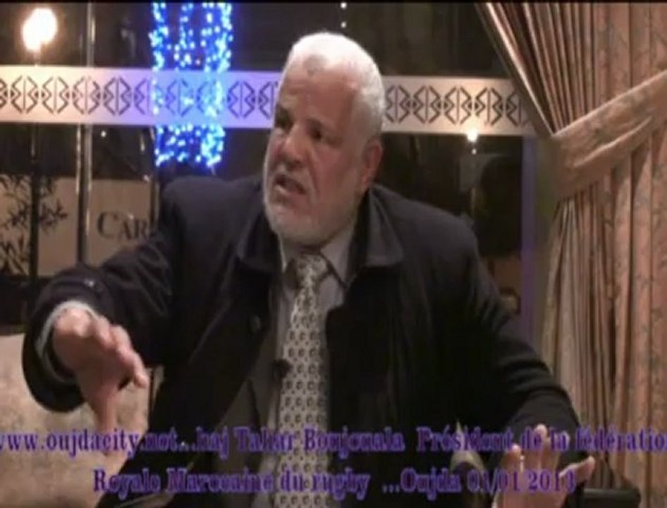 الحاج الطاهر بوجوالة رئيس الجامعة الملكية للريكبي  في حديث لوجدة سيتي حول برنامجه