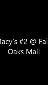 Schindler MT @ Macy*s I in Fair Oaks Mall