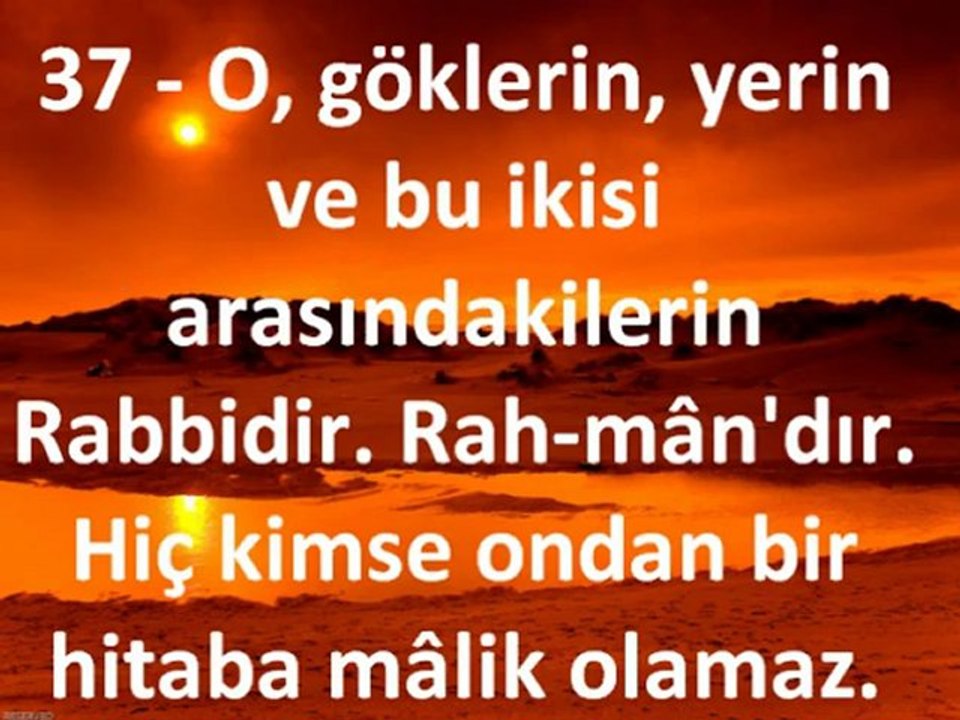 KABE iMAMI MAHiR NEBE SÜRESi VE MEALi