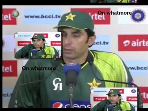 Pakistan captain Misbah-Ul-Haq speaks after 2nd ODI against India in Kolkata